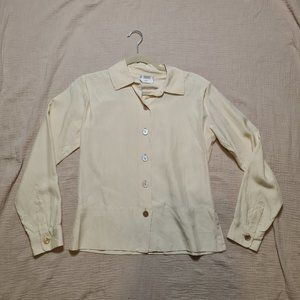Vintage 100% Silk Yves Saint Laurent Rive Gauche Blouse